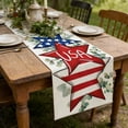 thumbnail image 4 of zhangmingg Farmhouse Dining Table Runner Striped Printed Kitchen Centerpiece Scarf for Holiday Party, 4 of 4