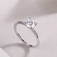 thumbnail image 4 of 1.0 Carat/S925 Silver Moissanite Ring, Men's, Women's, Temperament and Fashion, Party, Engagement, Wedding, Gifts for Men and Women, Wedding Anniversary, GRA Certificate, Platinum Plated 18K, 4 of 8