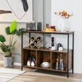 thumbnail image 2 of Costway Buffet Sideboard Kitchen Storage Cabinet Open Shelf w/ 3 Compartments Rustic, 2 of 11