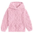thumbnail image 7 of VKOYWKM Girls Fuzzy Fleece Pullover Warm Winter Hoodies Sweatshirt Casual Long Sleeve Loose Kids Sherpa Hoodie with Pocket, 7 of 7