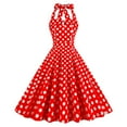 thumbnail image 1 of Costumes d'Halloween Aguichant pour Femmes Mode Col en V Sans Manches Vintage Imprimés Robes de Fête Cocktail Robes Extensibles Robe de Fête pour Femmes 2023 en Liquidation, 1 of 8