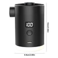 thumbnail image 3 of Bomba Aire Portátil Con Linterna para Acampar Recargable Por USB () Negra, 3 of 3