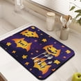 thumbnail image 4 of Dish Drying Mat Halloween Spooky Trick or Treat Pumpkin Dish Drying Pad Non Slip Foldable Washable 18x24 Inch Dishes Plate Glass Dry Draining Pad for Kitchen Fast Dry, 4 of 6