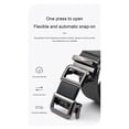 thumbnail image 5 of Jessboyy Men's Canvas Woven Belt No Hole Automatic Buckle Ratchet Belts Work Casual Outdoor Hiking Adjustable Web Belt Gray,Free Size, 5 of 7
