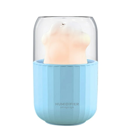 

Dengmore Portable Mini Humidifier 300ml Cute Pet Paw Humidifier Cool Mist Humidifier with LED Colorful Light Quiet for Car Office Home Travel