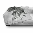 thumbnail image 3 of Phoenix Soft Flannel Fleece Throw Blanket, Boho Style Bird with Ornamental Folk Pattern, Cozy Plush for Indoor and Outdoor Use, 50" x 70", Black Grey White, by Ambesonne, 3 of 6