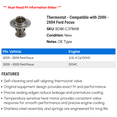 thumbnail image 2 of Thermostat - Compatible with 2000 - 2004 Ford Focus 2001 2002 2003, 2 of 2