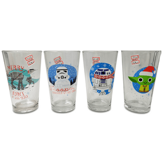 Star Wars Pint Glass Set  Lando's Lounge & Jedi Gym Pint Glasses