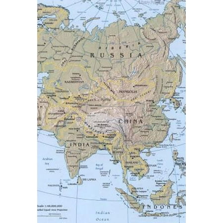 Modern Day Relief Map of Asia Journal : Take Notes, Write Down Memories in This 150 Page Lined (Best Way To Take Ativan)