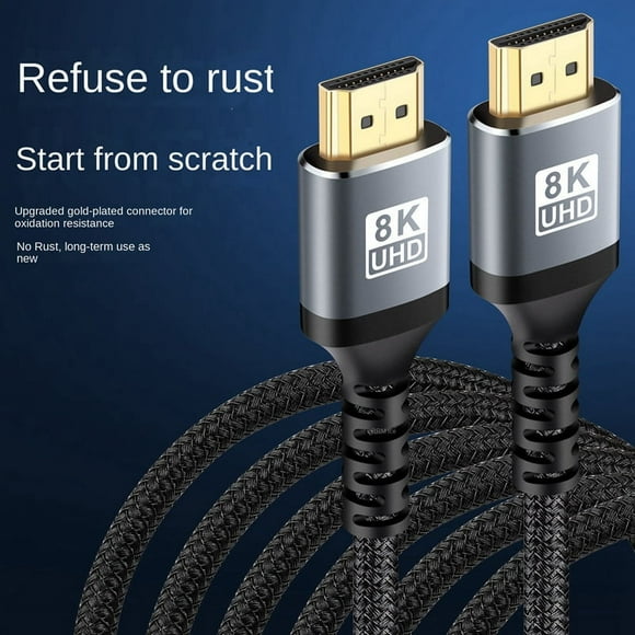 HDTV 8K -Compatible 2.1 48Gbps Ultra HD Cable Multi-Function Tv Computer Monitor Cable 2M