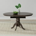 thumbnail image 2 of Glenwillow Home 5PC Dining Set - Oval Butterfly Leaf Table + Dbl X-Back Chairs - Dark Walnut, 2 of 10