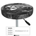thumbnail image 4 of Gukieu Geometric Bull Design Print Round Chair Cover, Dust-proof and Non-slip Bar Chair Protective Cover, Suitable for Bars, Restaurants, Offices-12 inch, 4 of 7