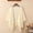 Beige, variant on Womens Casual Cotton Cardigan 3/4 Sleeve Thin Plain Color Knit Cardigan Open Front Lightweight Sweater Summer Office Button Down Blouse Top, Beige,XXL