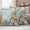Light Green, variant on Turquoise Easter Bunny Outdoor Waterproof Pillow Covers, Spring Easter Eggs Floral Wooden Decorative Square Throw Pillowcase Sofa Cushion Sham for Patio/Couch/Chair, 18"x18" 2 Pack