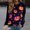 Purple, variant on YVNAURA Women‘s Printed Long Sleeve Round Neck Sweatshirt Casual Loose Fit Pullover Lightweight Fashion Crewneck Top Fall Spring Trendy Graphic Tee Streetwear 1 Pack, Orange,L