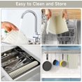 thumbnail image 5 of Silicone Dish Drying Mat, 23.8"x12.9" Non-Slip Silicone Sink Mat for Kitchen Counter Dishes, Food Grade Silicone Drying Mat Foldable (Tri-fold)Save Space,Eco-Friendly, Heat Resistant,Easy Clean, White, 5 of 7