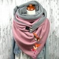 thumbnail image 2 of Foulard pour Femmes Chaud en Coton à Imprimé, à Boutons, Mode, Doux, Châle Foulard, 2 of 3
