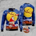 thumbnail image 4 of Suéter feo de invierno retro vintage con grafiti de Papá Noel para Halloween, Navidad, estampado 3D, estilo Harajuku, informal, divertido, de manga larga, 4 of 4