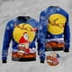 thumbnail image 5 of Suéter feo de invierno retro vintage con grafiti de Papá Noel para Halloween, Navidad, estampado 3D, estilo Harajuku, informal, divertido, de manga larga, 5 of 5