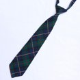 thumbnail image 4 of Bangcool Uniforme Cravate Mode Plaid Motif Réglable Cravate Décontractée Cravate Pré-Liée, 4 of 7