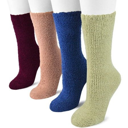 MUK LUKS Women's 8" Micro Chenille Sock