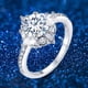 thumbnail image 2 of Anillo de diamantes de imitación blanco en forma de anillo de la rueda elegante anillo de diamantes de imitación anillos completos para las mujeres Tamaño 6 10, 2 of 6