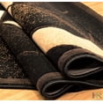 thumbnail image 3 of Handcraft Rugs-Modern Contemporary Living Room Rugs-Abstract Carpet with Round/Oval Swirls Pattern-Shed free Black/Ivory/Beige/Brown2x 3 feet Doormat, 3 of 5