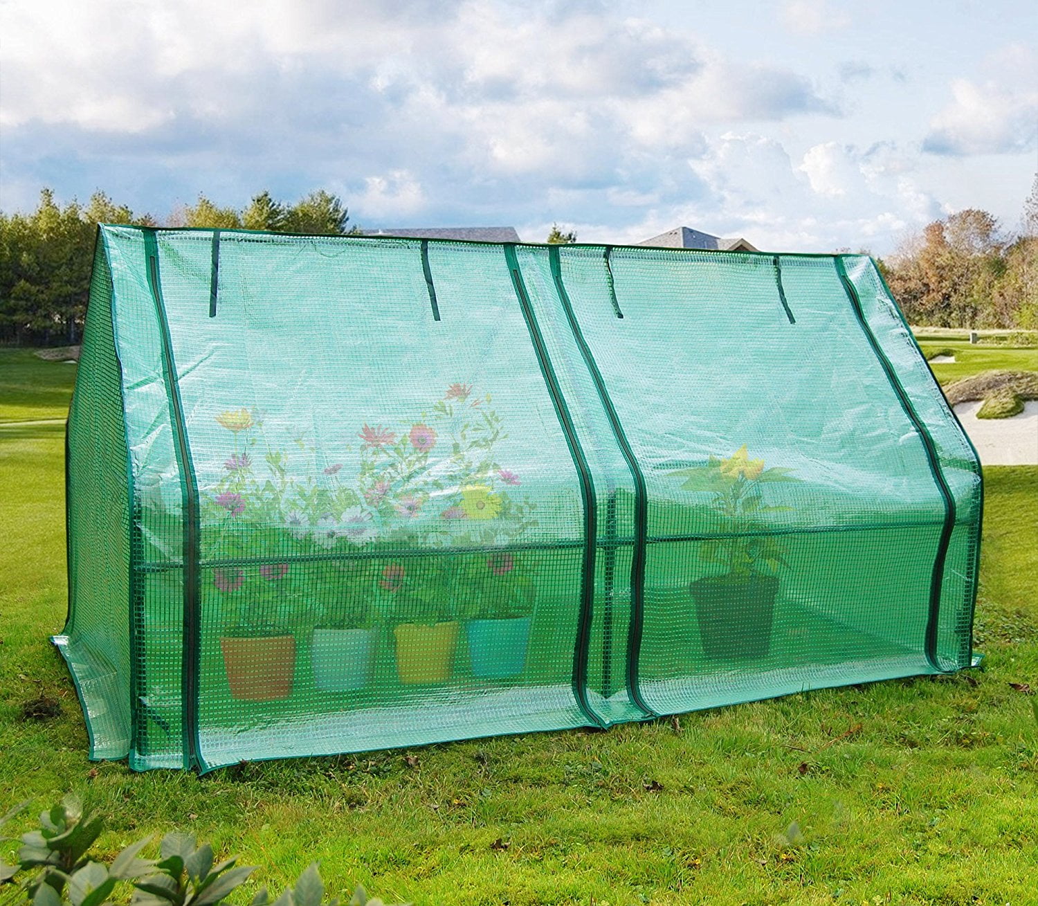 Quictent Upgraded Large Door Portable Mini Greenhouse Green Garden Hot House Grow Tent... by