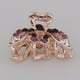 thumbnail image 4 of Pinza para el pelo Yuyangstore con diamantes de imitación mariposa púrpura, 4 of 7
