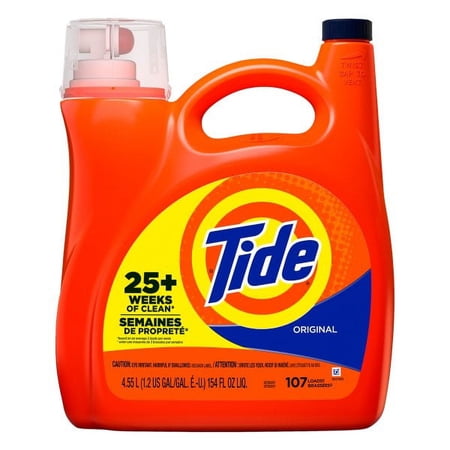 Tide Liquid Laundry Detergent, Original, 107 Loads, 154 fl oz