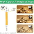 thumbnail image 4 of ADEN-78mm R7S LED Bulb, 10W R7S LED Light Bulbs, 100W Halogen Bulb Replacement T3 Base, High Brightness Double Ended LED Linear Tube 360° Beam Angle Work Lights,Warm White 3000k,2Pack, 4 of 4