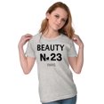 thumbnail image 3 of Fashionista Beauty No 23 Paris Heart Womens Slim Fit Graphic Tee Brisco Brands M, 3 of 5