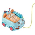 thumbnail image 2 of Baby Educational Toy, Interactive Learning Phone, 4 Game Modes Including Piano Cognitive Music and Animal Sounds, Removable Handset, Digital Keypad, Colorful Rotating Lights, 2 of 6