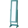 InnerSpace Cheval Free Standing Jewelry Armoire - Turquoise