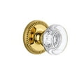 thumbnail image 4 of Grandeur Newbor_Psg_234 Newport Solid Brass Rose Passage Door Knob Set - Brass, 4 of 7