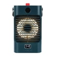 thumbnail image 2 of Aire acondicionado portátil, ventilador enfriador de aire USB con luz cálida para escritorio Verde, 2 of 9