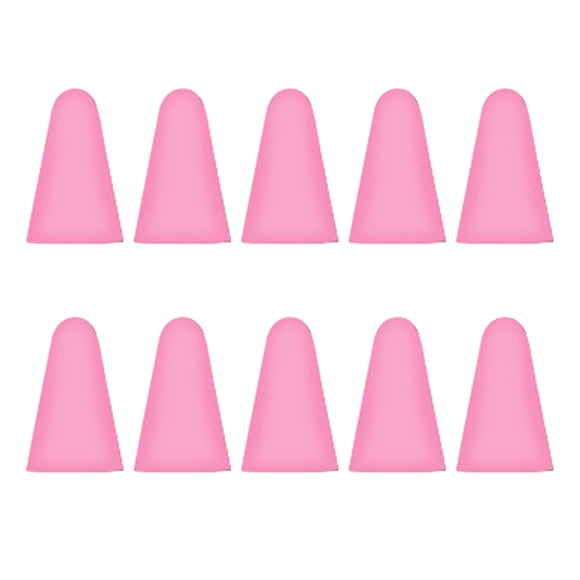 Injueey 10 piezas Nib Caps profesional resistente a los arañazos Mute silicona pantalla táctil pluma punta caso cubierta bajo ruido gran Electrónica Rosado