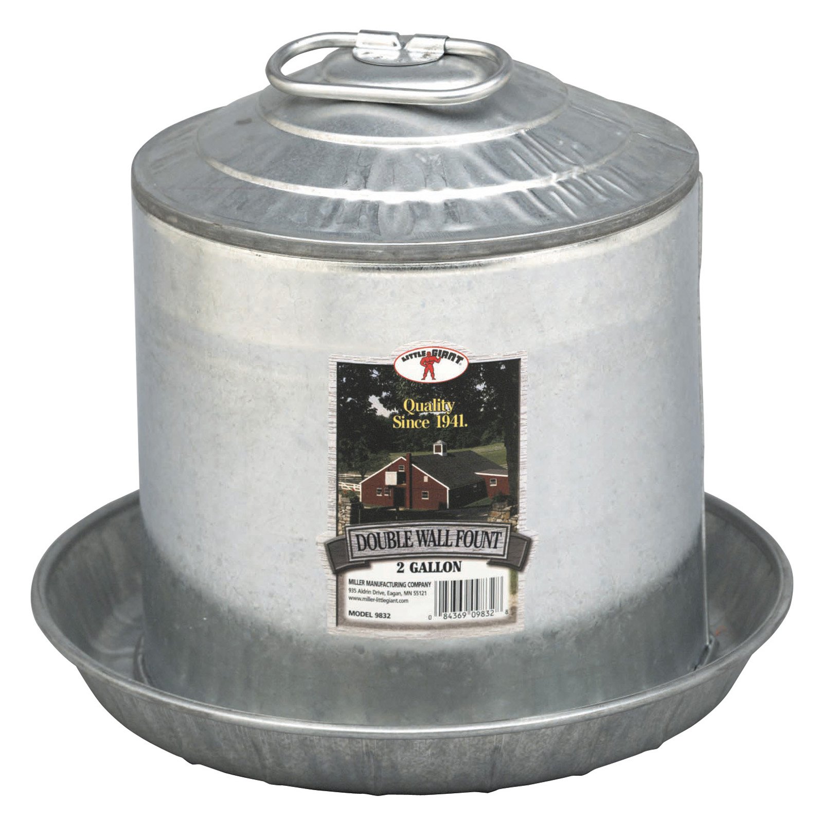 Miller Manufacturing Little Giant 3 gal Steel Poultry Waterer - image 2 of 2