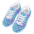thumbnail image 3 of Pzuqiu Girl/Boy Running Shoes Mermaid Pattern Ultralight Comfortable Child Tennis Shoes Breathable Mesh Kids Shoes Size 4, 3 of 7