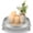 Vintage Matte Silver, variant on Aged Bronze Round Metal Decorative Tray, 11.8-inch, Centerpiece for Dining, Entryway and Living Spaces