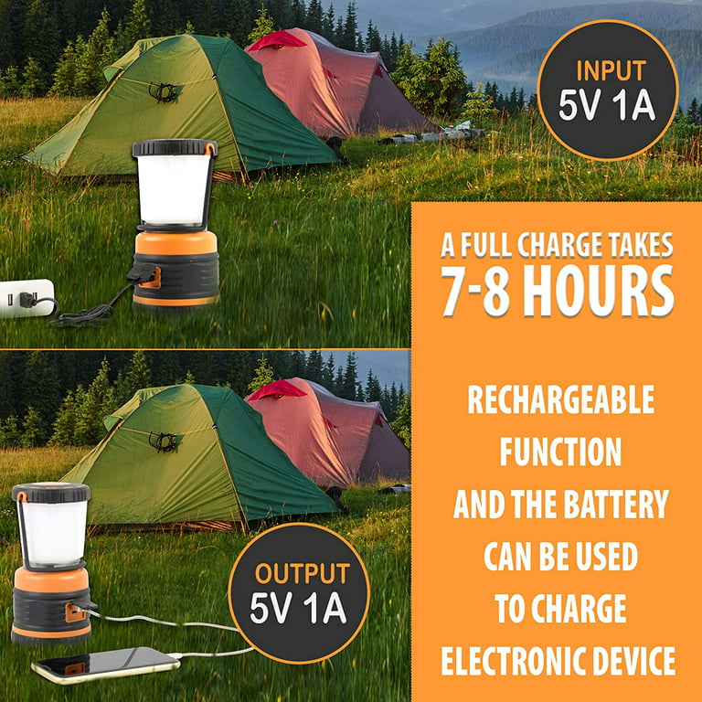 AYL LED Camping Lantern Rechargeable, Super Bright Lantern Flashlight and  360 Degree Illumination, Power Bank, IPX4