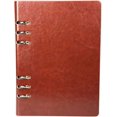 thumbnail image 1 of HUGFEGWE A5 Classic Refillable Notebook Loose Pocket Leather 6 Holes Ring Binder Personal Planner Organizer Notebook Binder Reusable Multi Functional CA919-106945, 1 of 7