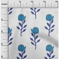 thumbnail image 2 of oneOone Silk Tabby Medium Blue Fabric Floral Diy Clothing Quilting Fabric Print Fabric By Yard 42 Inch Wide, 2 of 4