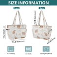 thumbnail image 4 of FORMRS Tote Bag for Women Quilted Large Capacity Travel Work Carry On Shoulder Handbag, Gray Bears, 4 of 7