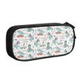thumbnail image 2 of Vsdgher Music Lover Dinosaur Print Large Capacity Pencil Case Pouch with Zipper, Portable Aesthetic Big Capacity Pencil Cases Pen Office Travel Stationery Bag, 2 of 8