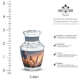 thumbnail image 2 of JAGASY Yellow Butterfly Urn for Mom & Dad - Yellow Small Tulip Cremation Urns for Father - Grey Miniature Urn for Ashes Adult Male & Female - Flower Keepsake Urns for Mother - ( 3 inch ), 2 of 7