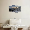 thumbnail image 2 of Elephant Stock Mount Rainier Sunrise Wall Art - Horizontal Multi Panel Canvas - Living Room Wall Decor - Nature Multi Panel - Gray And Blue Decor - 30" x 18", 2 of 4