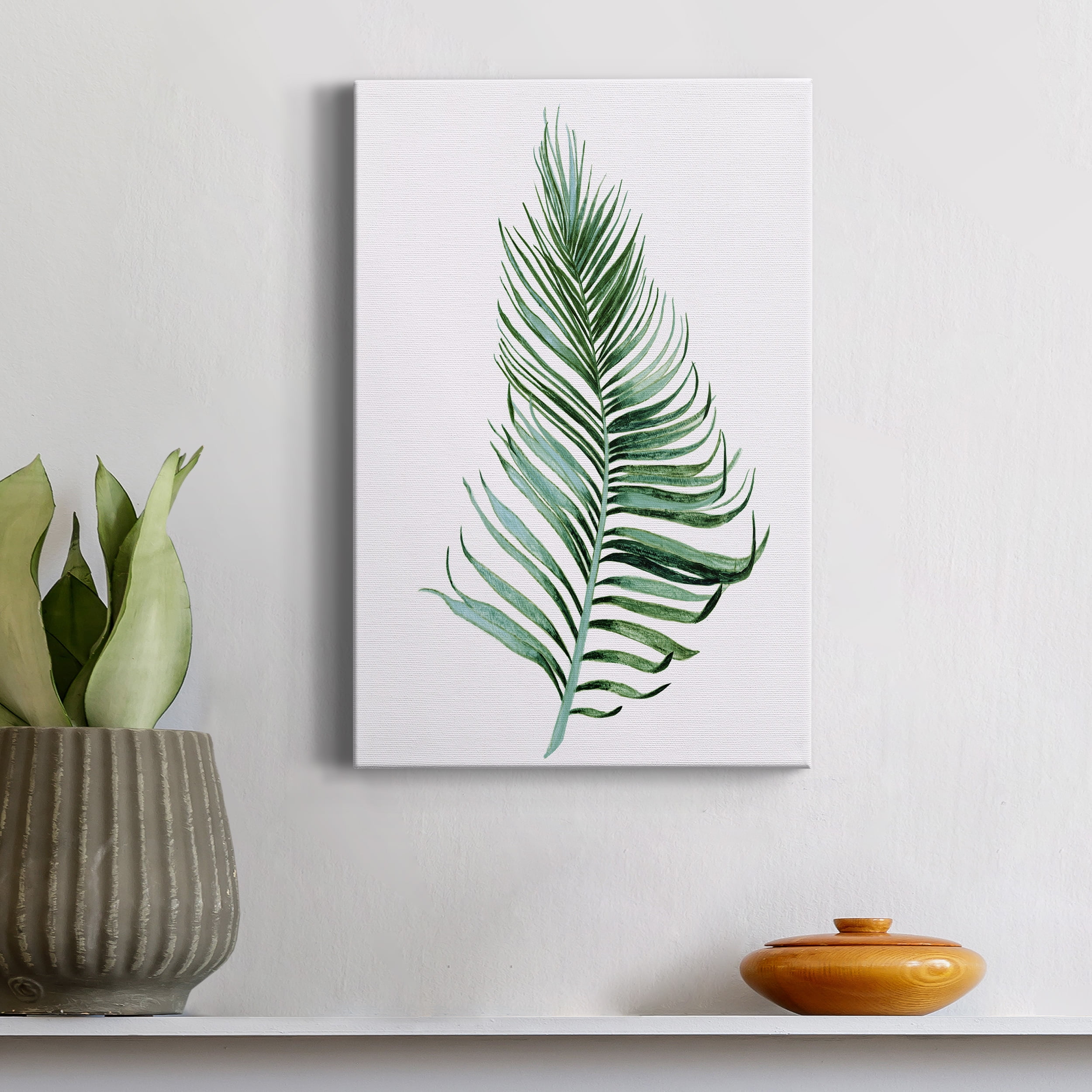 Sage Frond II Premium Gallery Wrapped Canvas - Ready to Hang - 32 x 48
