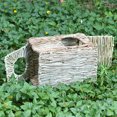 thumbnail image 3 of Casa de césped grande para conejos, cabaña de cama plegable escondida de césped natural hecha a mano con aberturas Casa de juegos para conejito Guinea Pig Chinchilla Ferret para jugar y dormir, 3 of 5