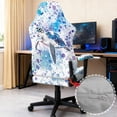 thumbnail image 6 of Whosucclay Turtle Paint Splatter Print Gaming Chair Slipcover with Armrest Covers Universal Easy to Install Stretch Seat Chairs Cover for Computer Reclining Racing Gamer Chair Protector, 6 of 8